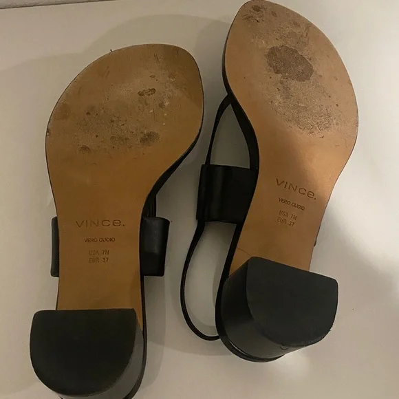 Vince Thong Slingback Sandal with Block Heel - Picture 8 of 8